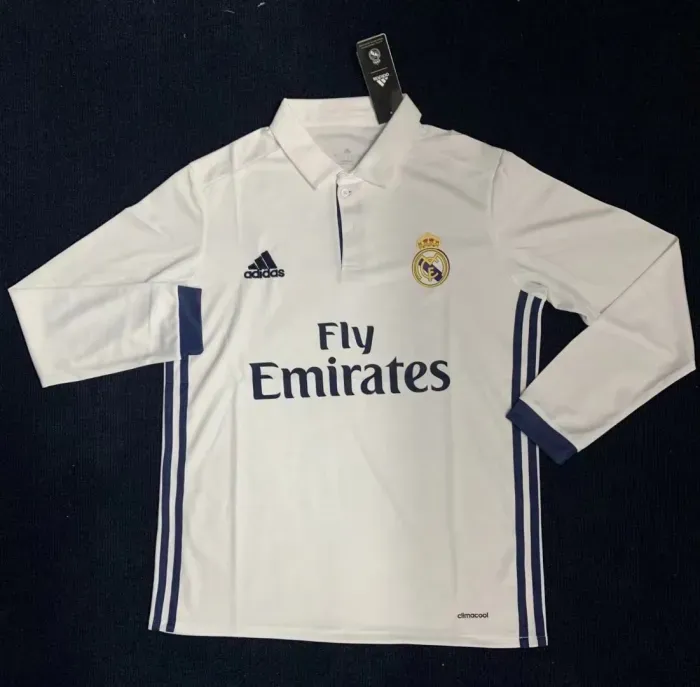 16/17 Real Madrid Home Kit (Long Sleeve)