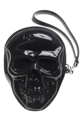 3D Skull Zippered Coin Purse