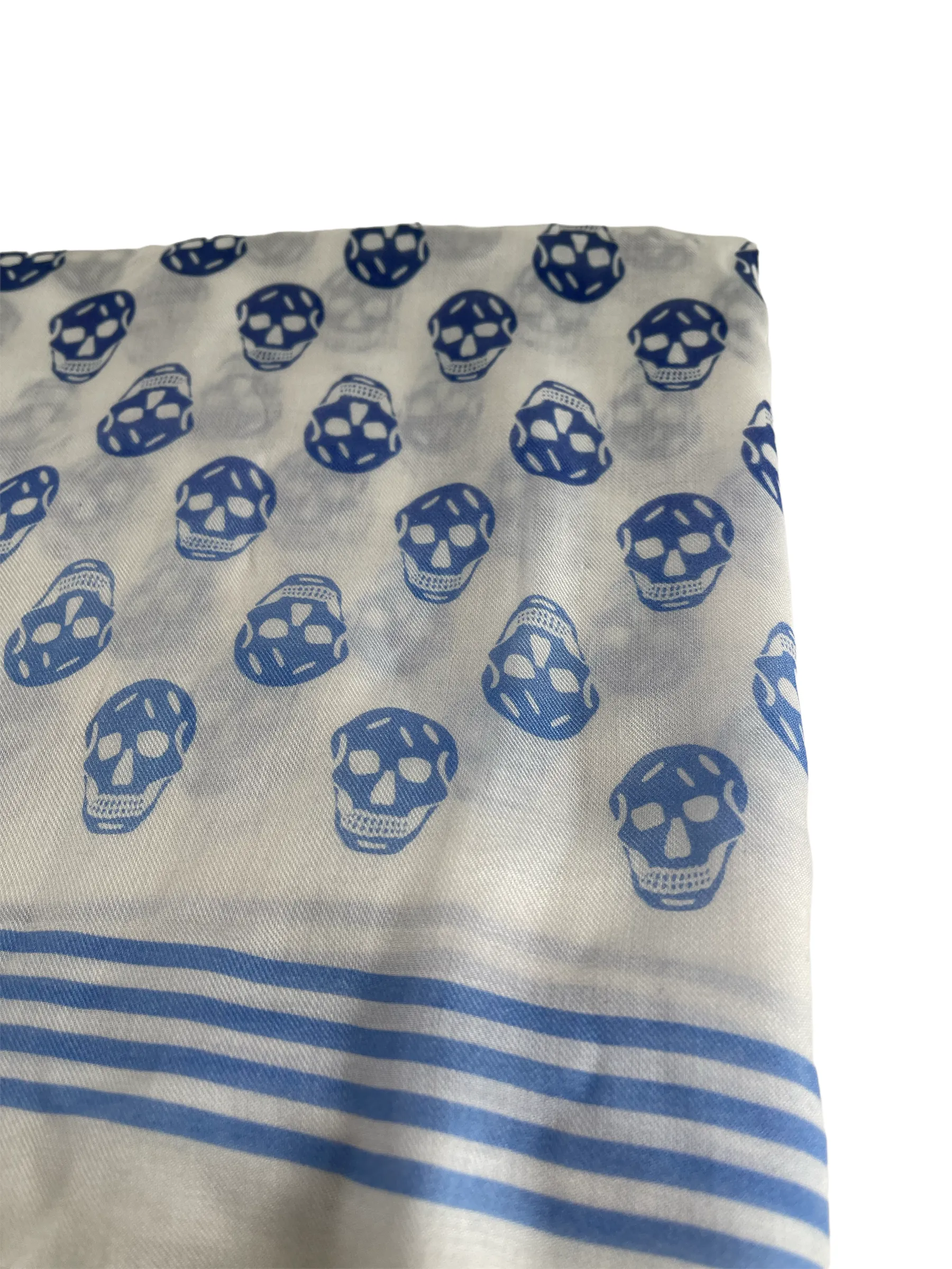 Alexander McQueen Multicoloured Skull Print Scarf