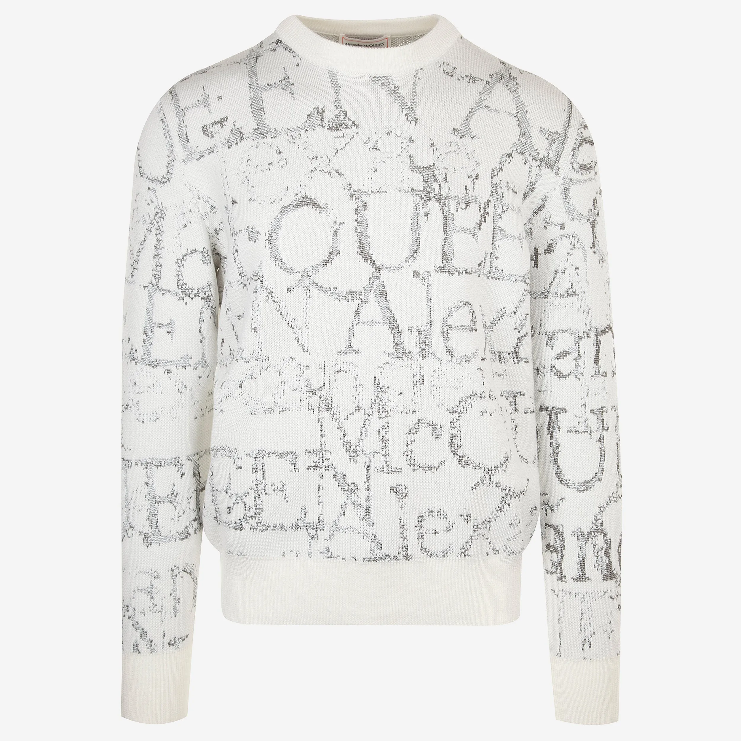 Alexander McQueen Silver Logo Knitwear