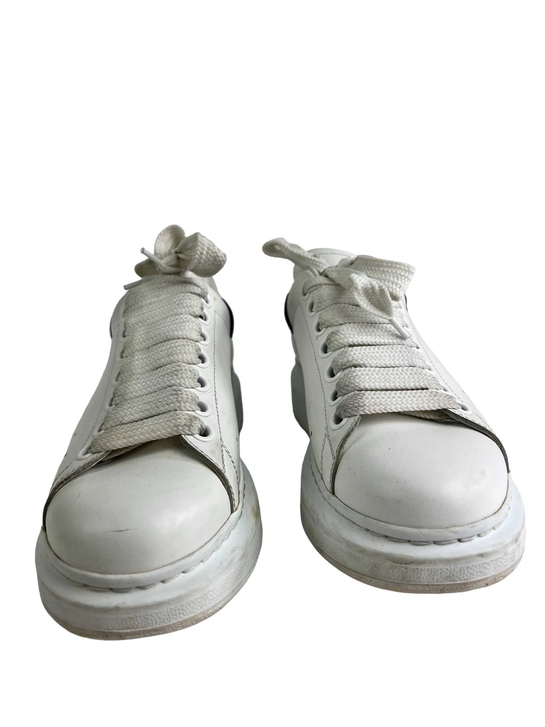 Alexander McQueen White Leather Sneakers - UK 4