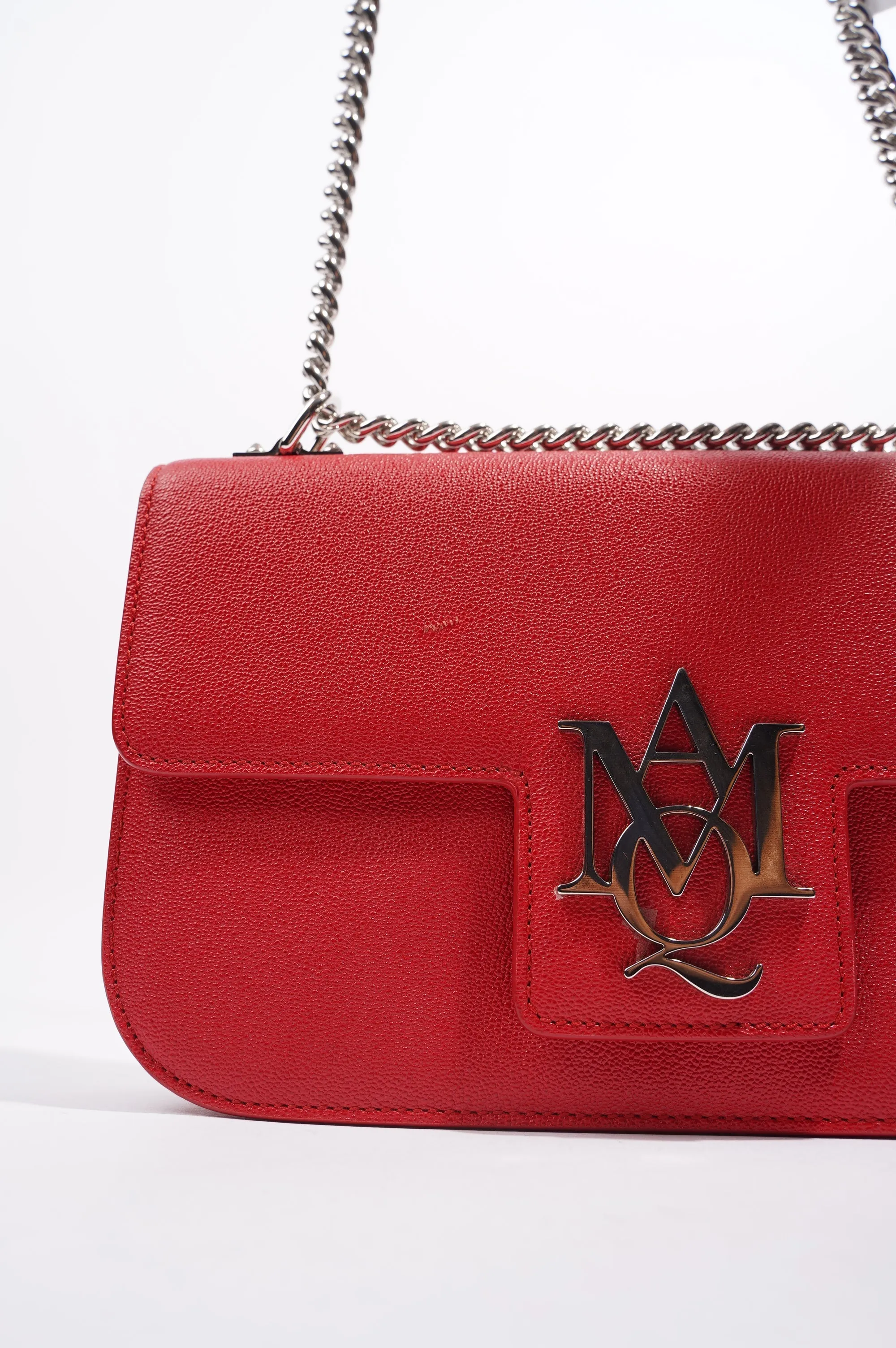 Alexander McQueen Womens Chain Bag Red