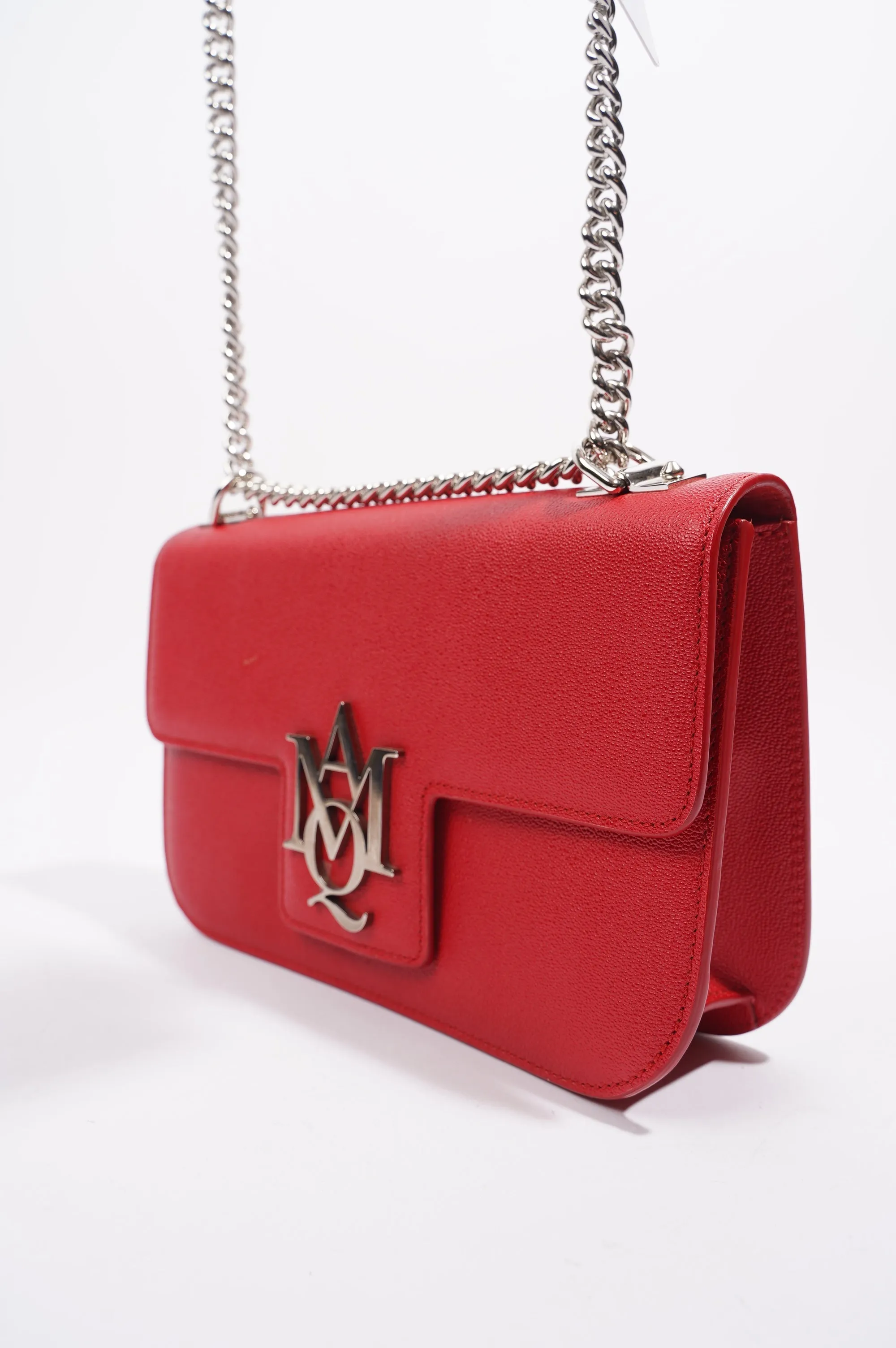 Alexander McQueen Womens Chain Bag Red