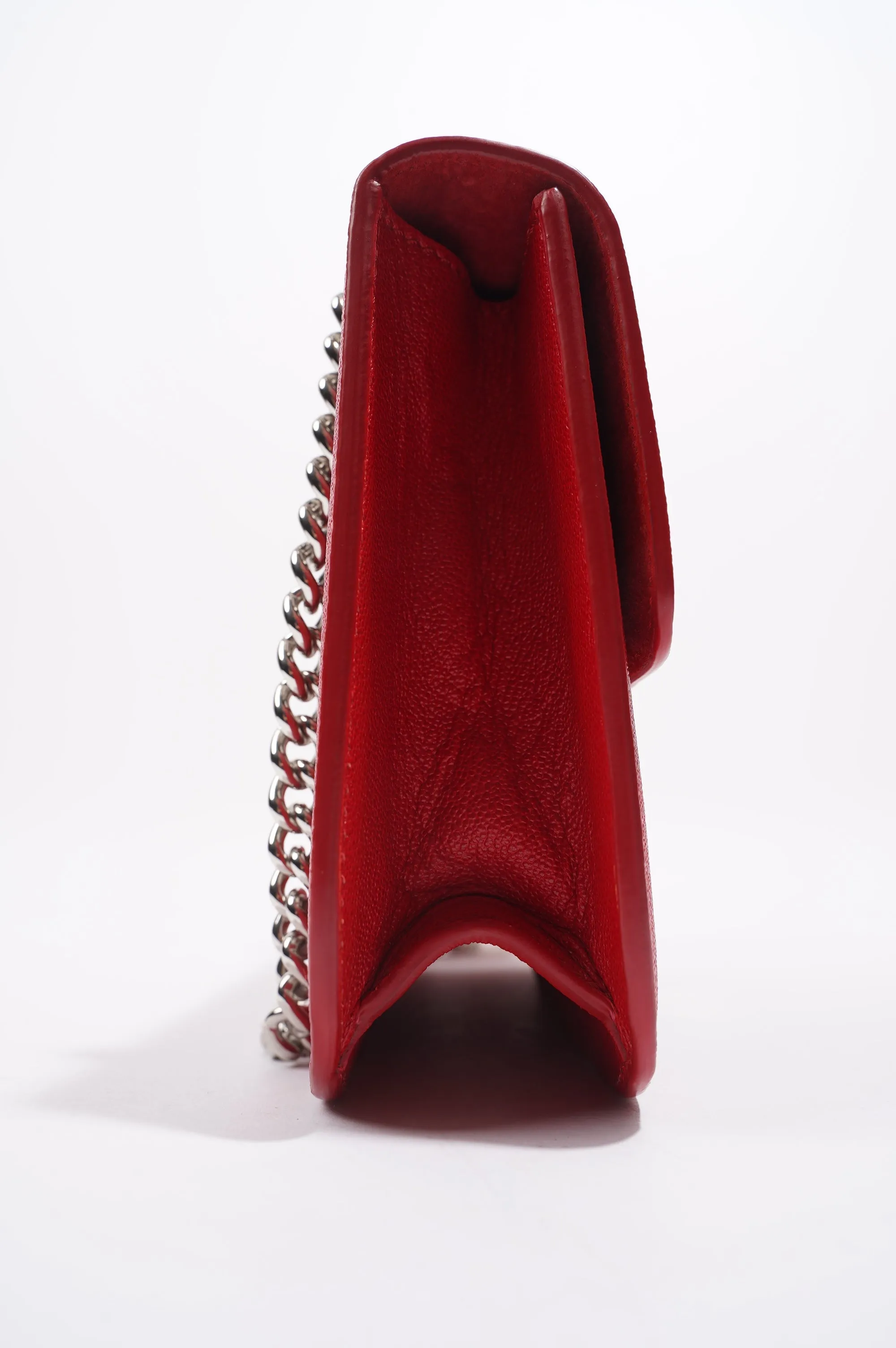 Alexander McQueen Womens Chain Bag Red