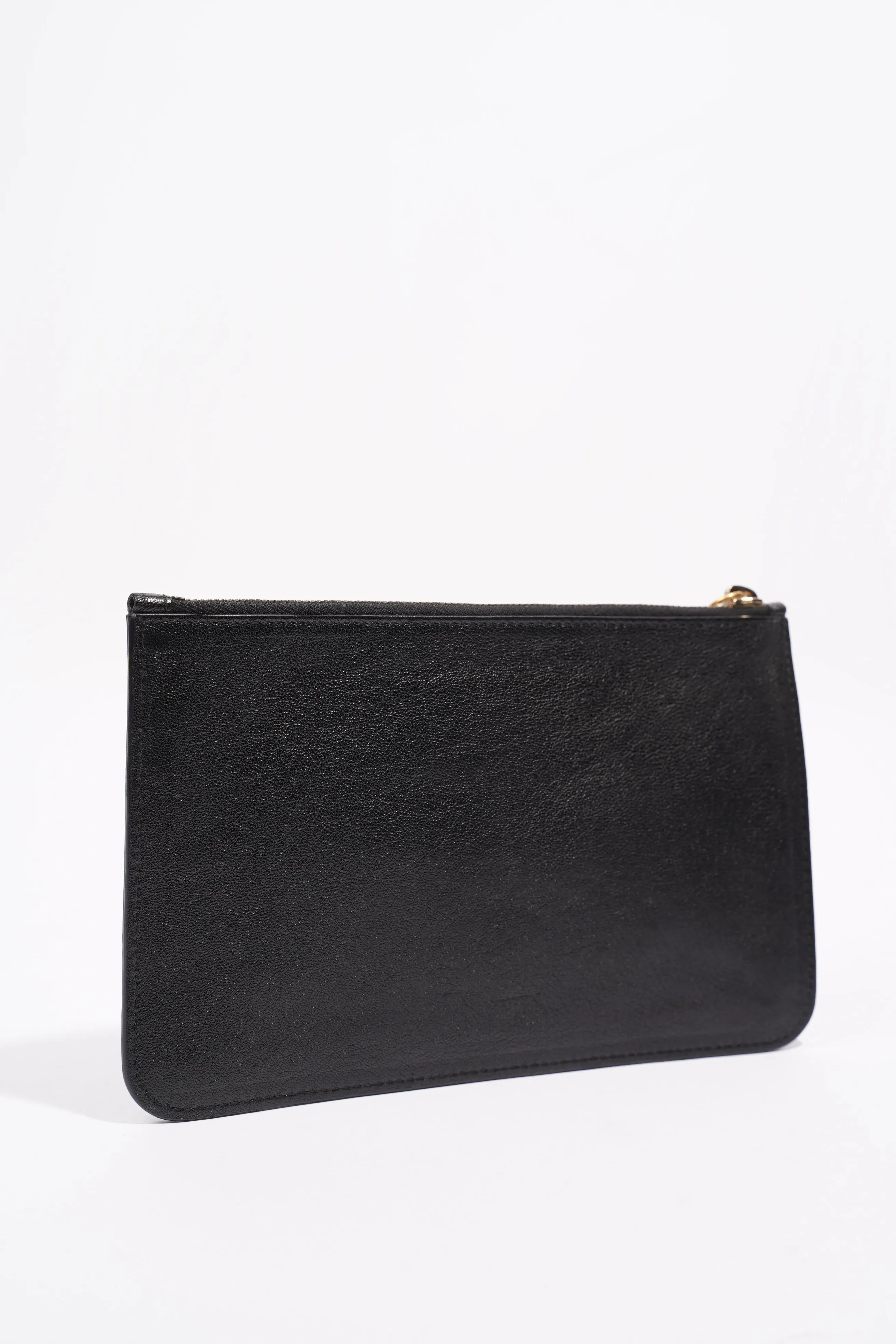 Alexander McQueen Zipped Clutch Black Leather