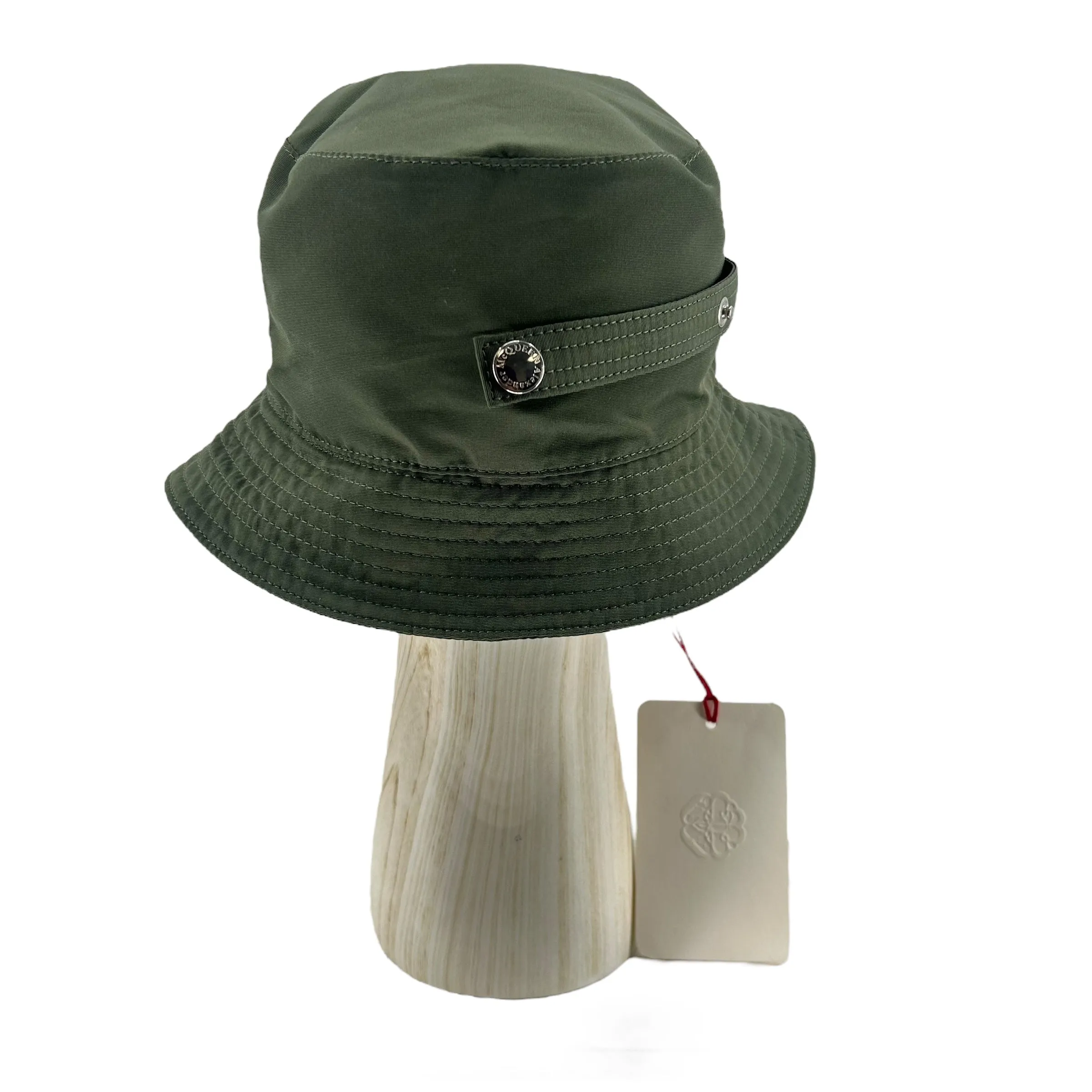 Alexander McQueen/Bucket Hat/M/Khaki/Polyester/