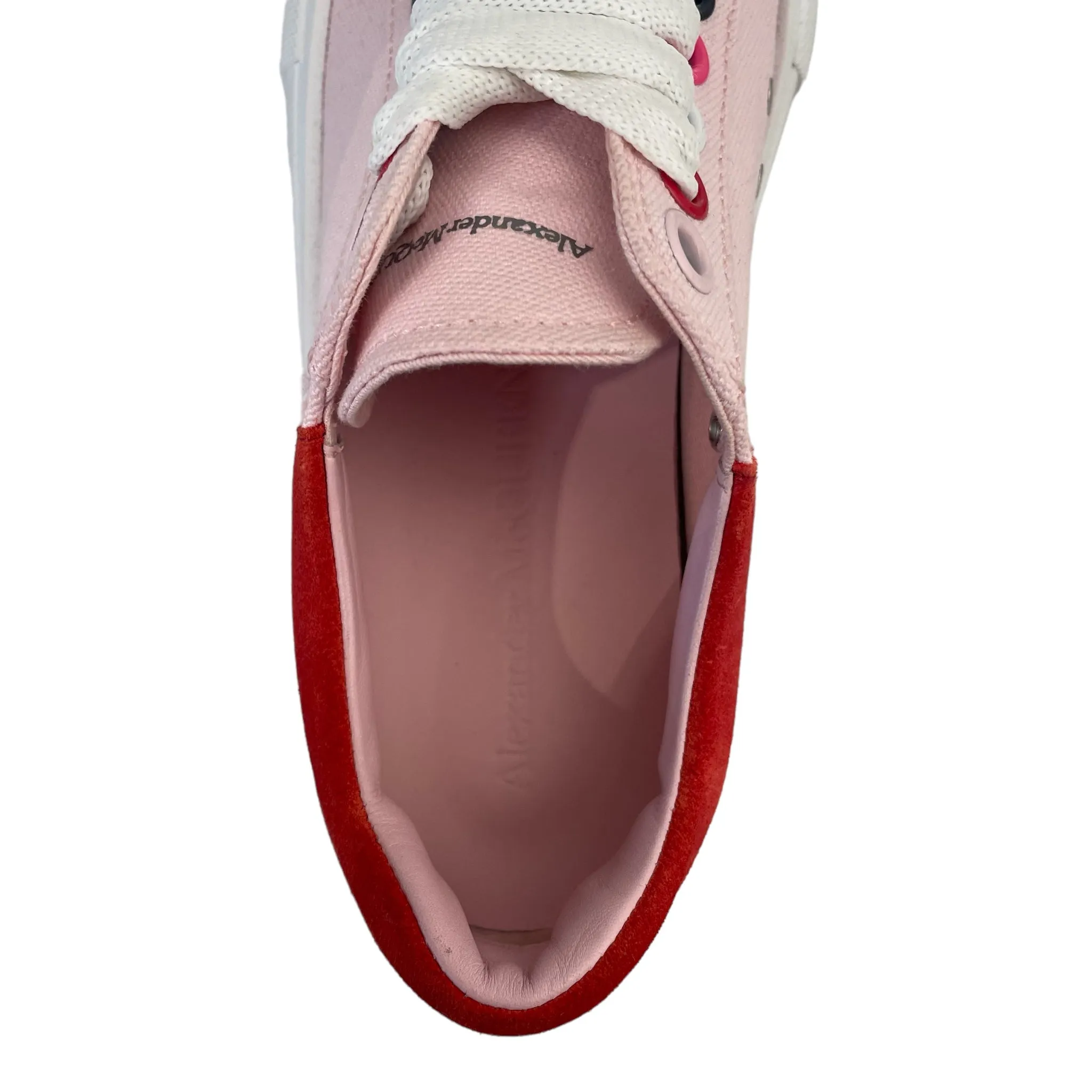 Alexander McQueen/Low-Sneakers/US 6/Cotton/PNK/