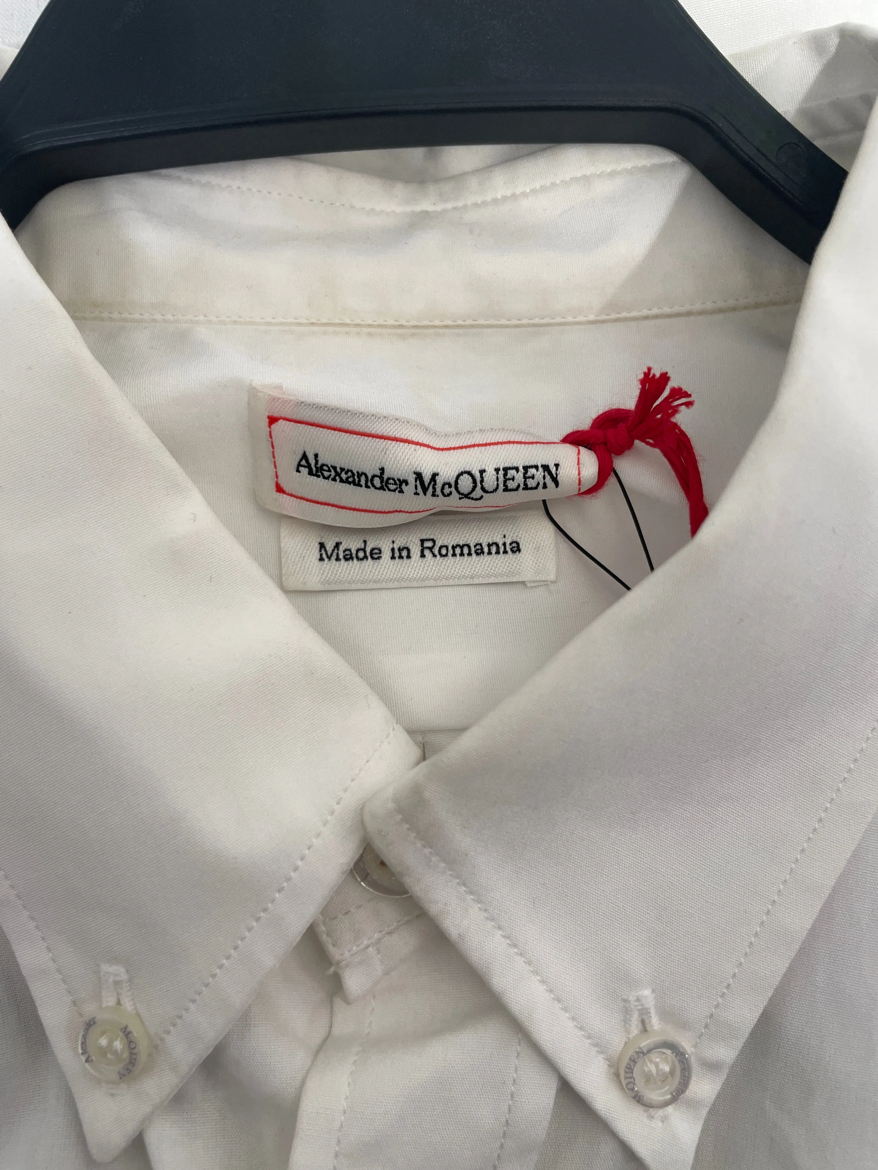 Alexander McQueen/Shirt/15/Cotton/WHT/