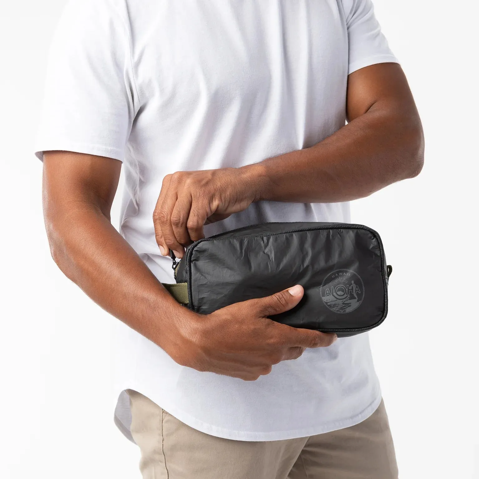 Aloha Dopp Kit Charcoal on Black