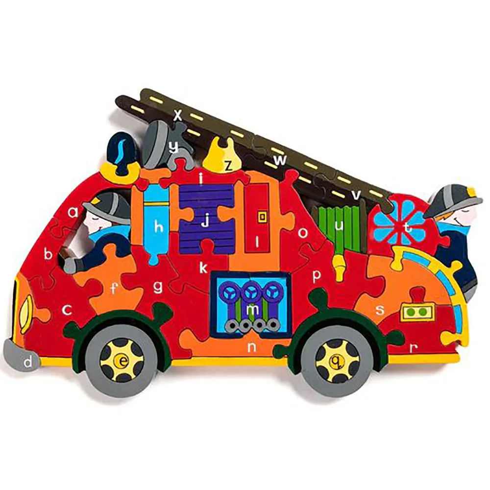 Alphabet Fire Engine Jigsaw Puzzle