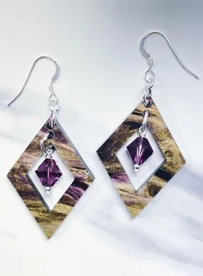 Amethyst Diamond  Earring Kit