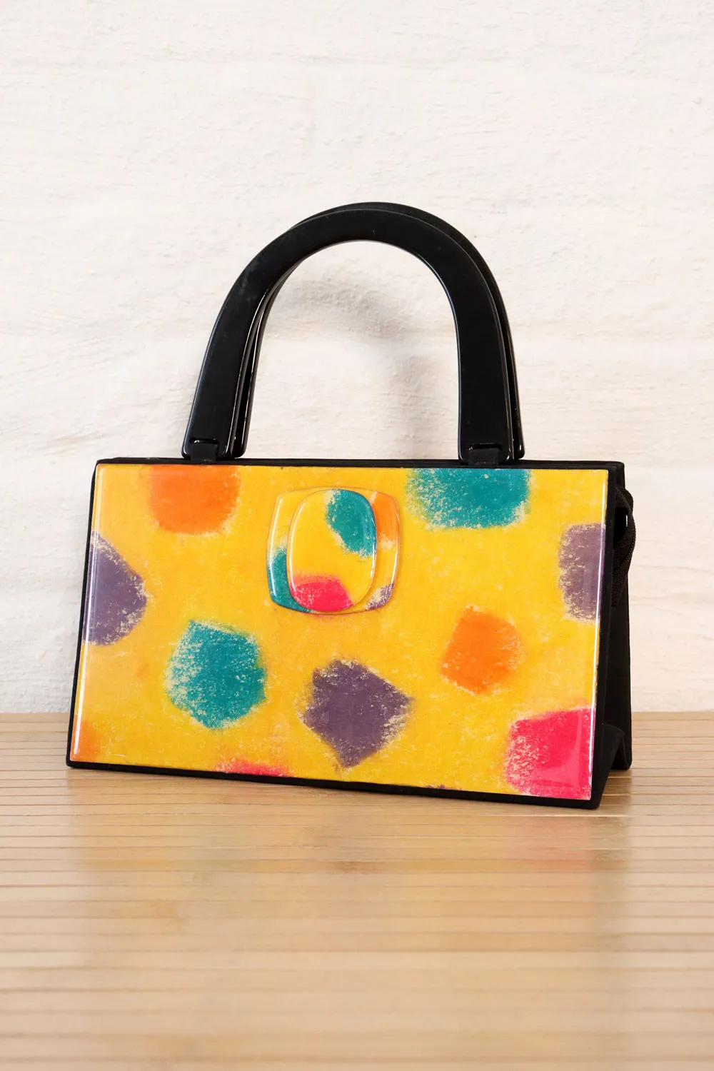 Angela Frascone Abstract Panel Handbag