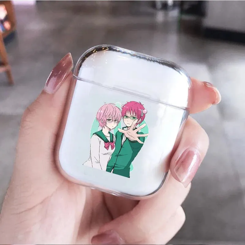 Anime The Disastrous Life of Saiki K Earphone Case for AirPods 1 2 3 Pro Silicone Wireless Bluetooth Earphone Box Cover