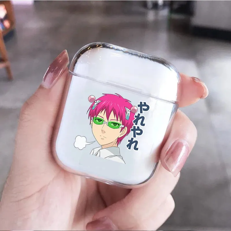 Anime The Disastrous Life of Saiki K Earphone Case for AirPods 1 2 3 Pro Silicone Wireless Bluetooth Earphone Box Cover