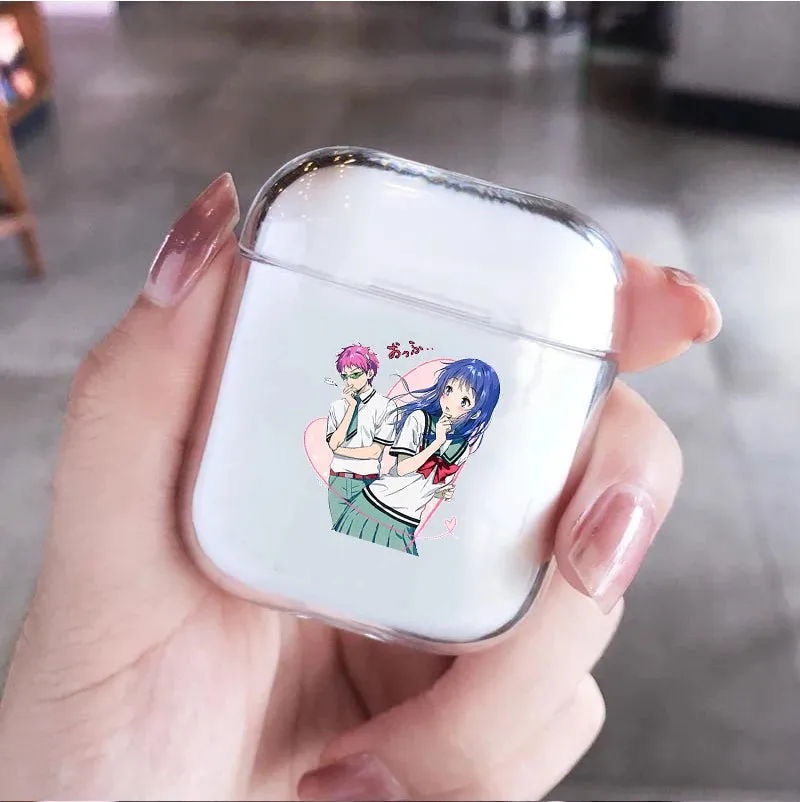 Anime The Disastrous Life of Saiki K Earphone Case for AirPods 1 2 3 Pro Silicone Wireless Bluetooth Earphone Box Cover