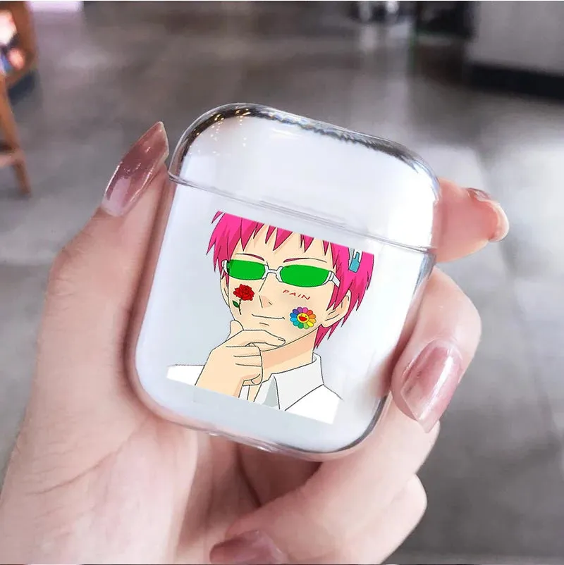 Anime The Disastrous Life of Saiki K Earphone Case for AirPods 1 2 3 Pro Silicone Wireless Bluetooth Earphone Box Cover