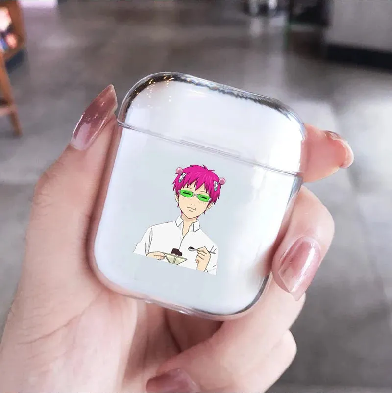 Anime The Disastrous Life of Saiki K Earphone Case for AirPods 1 2 3 Pro Silicone Wireless Bluetooth Earphone Box Cover