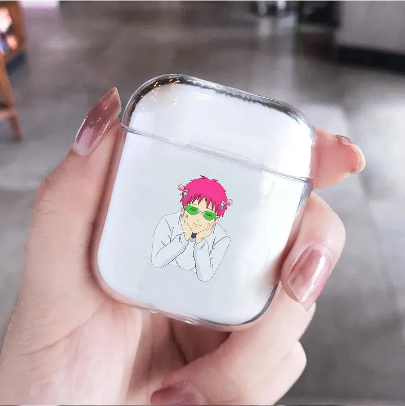 Anime The Disastrous Life of Saiki K Earphone Case for AirPods 1 2 3 Pro Silicone Wireless Bluetooth Earphone Box Cover