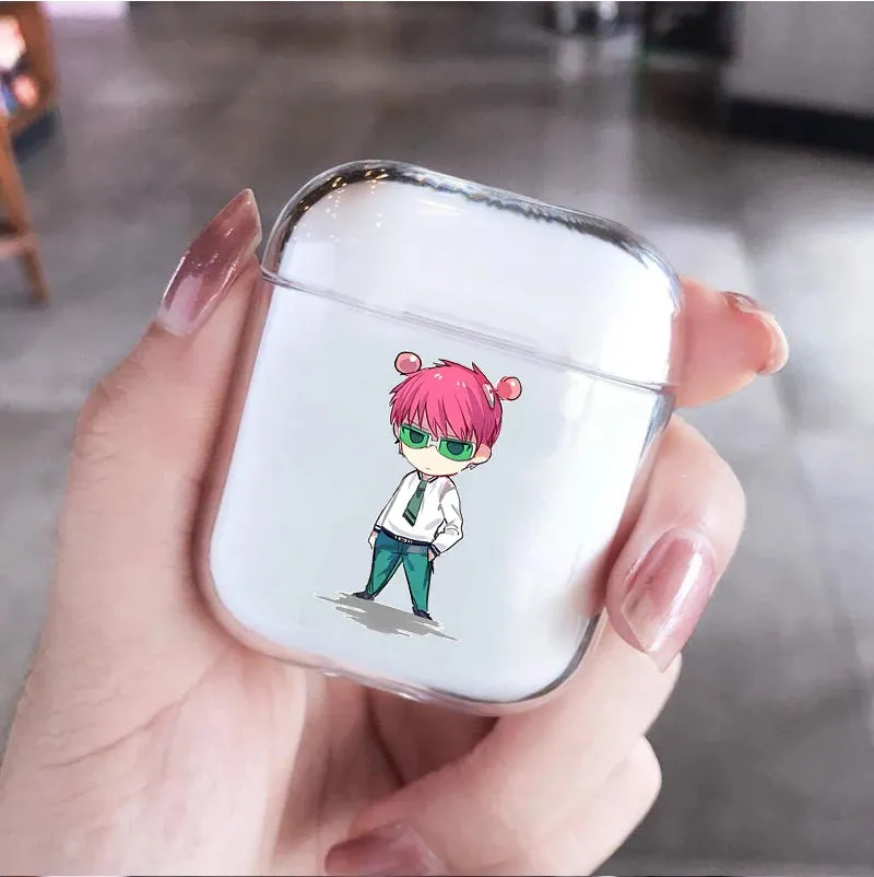 Anime The Disastrous Life of Saiki K Earphone Case for AirPods 1 2 3 Pro Silicone Wireless Bluetooth Earphone Box Cover