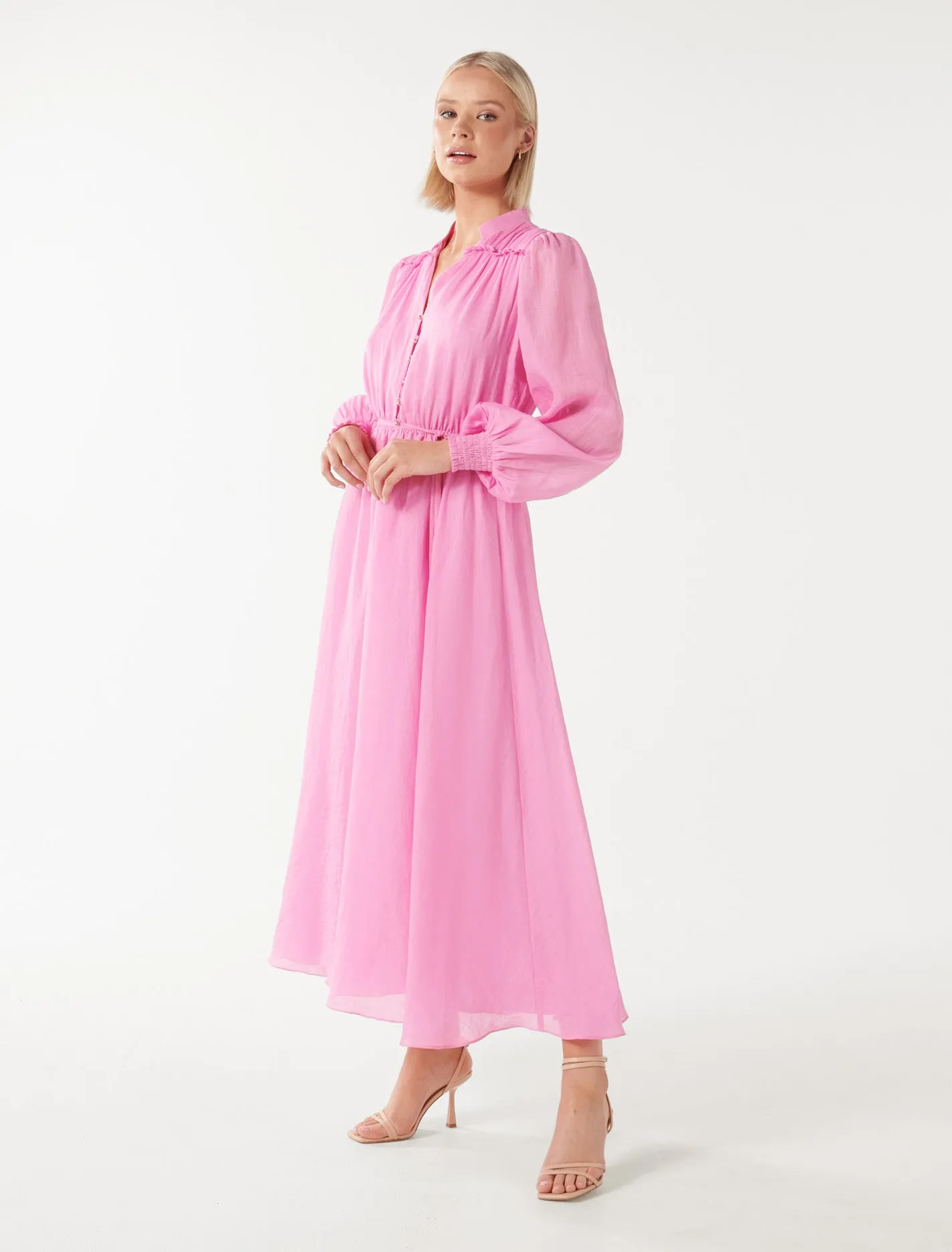 Anita Long-sleeved Midi Dress