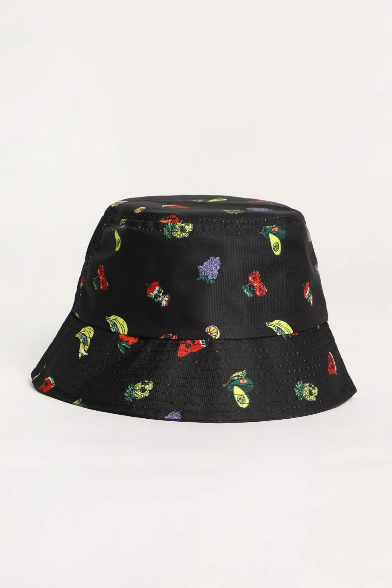 Arsenic Mens Fruit Skulls Bucket Hat