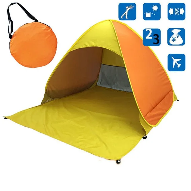 ASHORESHOP Automatic Open Tent Family Tourist Fish Camping Sun Shade Tent