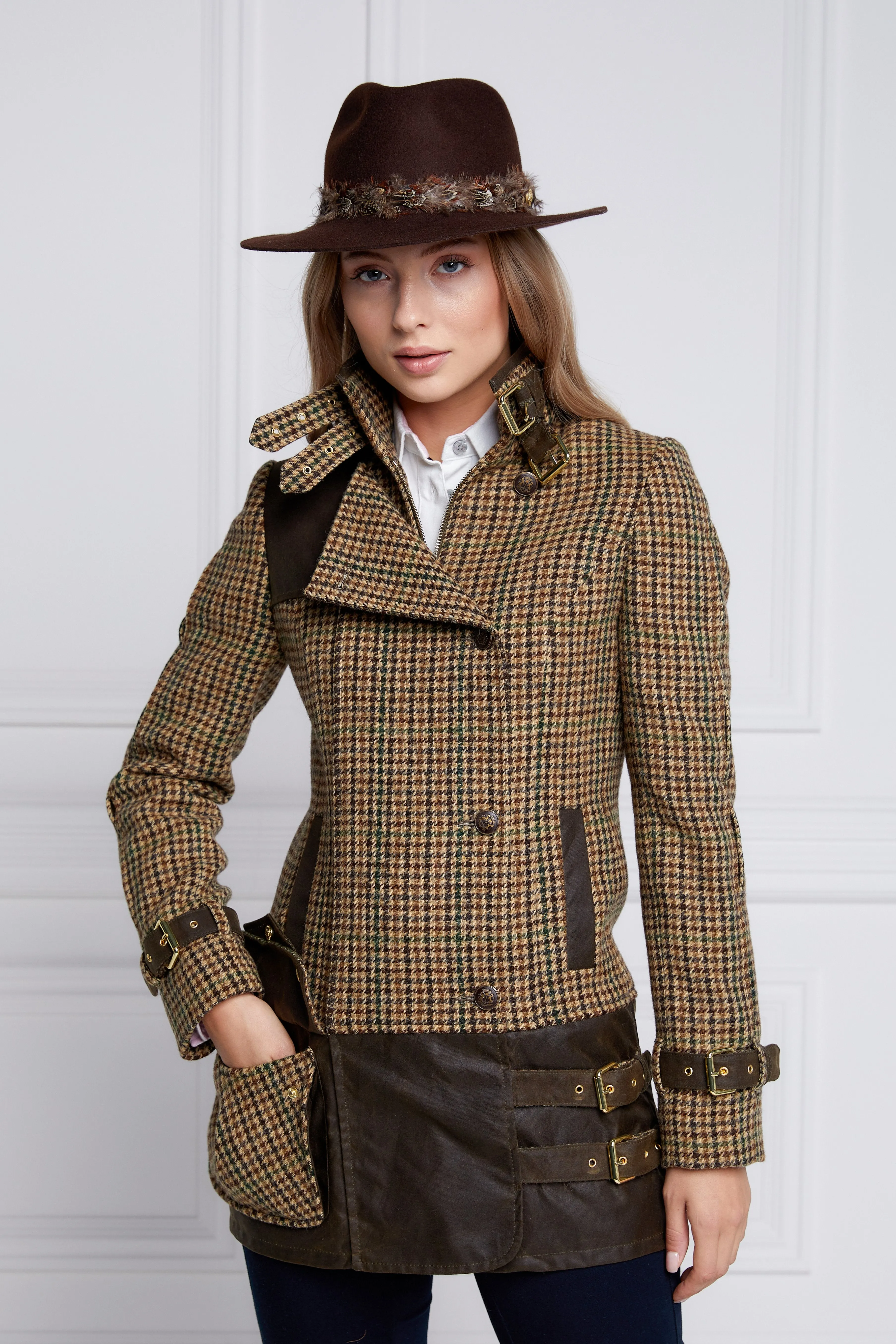 Balmoral Field Jacket (Hailes Green Tweed)