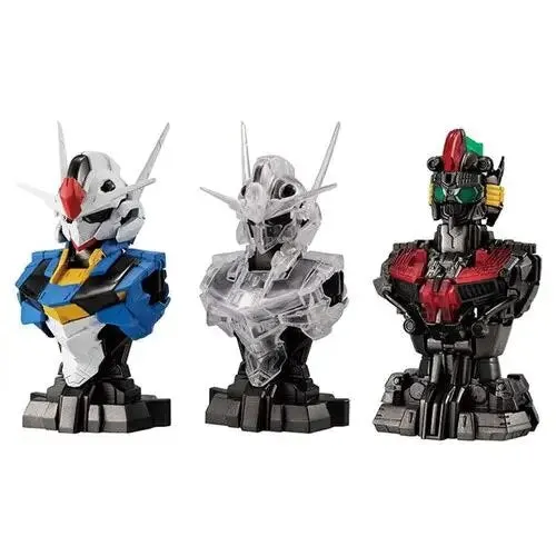 Bandai Original Gundam Model Kit Anime Figure Gashapon MS Bust 03 GUNDAM AERIAL Shine Action Figures Toys