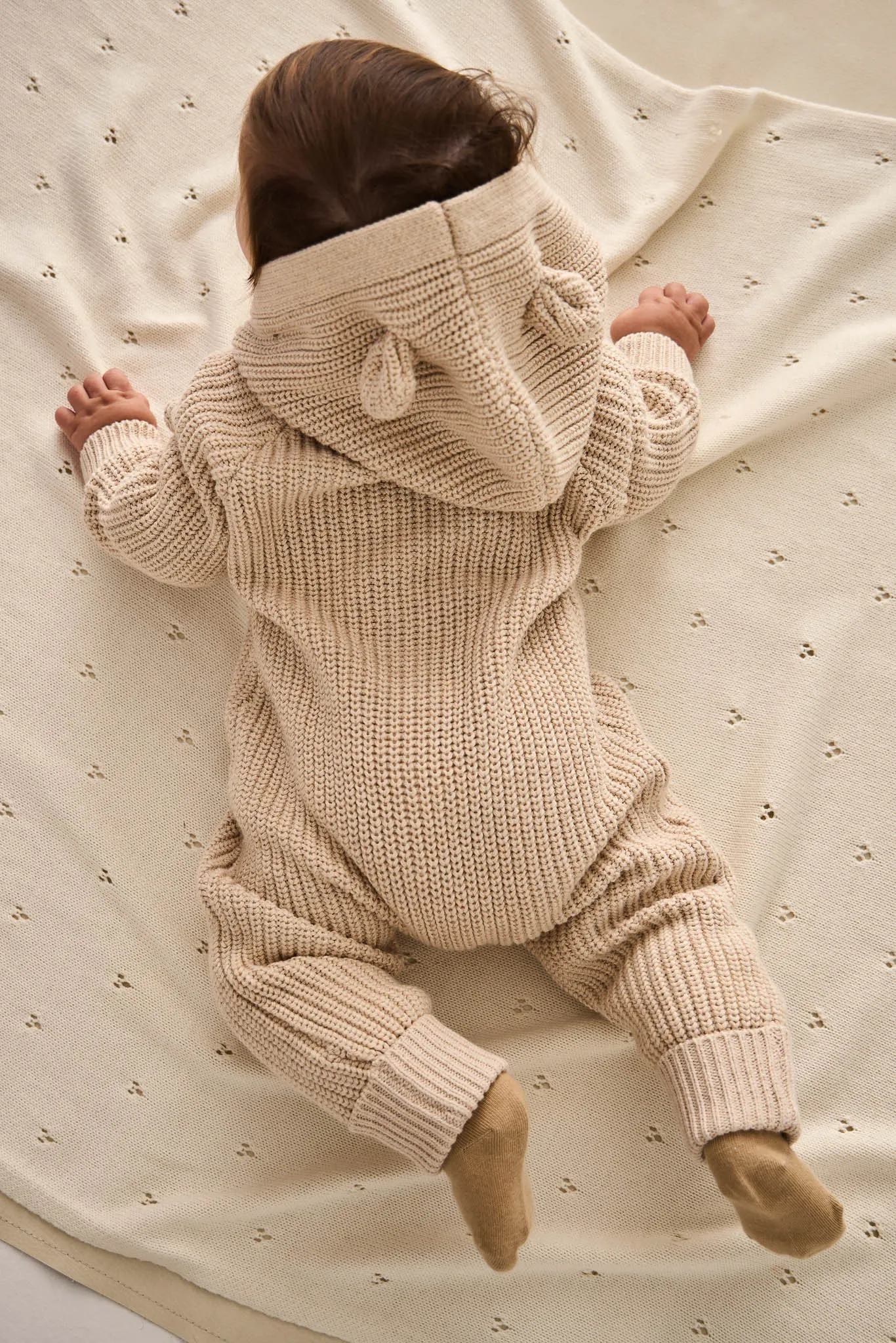 Bear Knit Onepiece - Oatmeal Marle Fleck