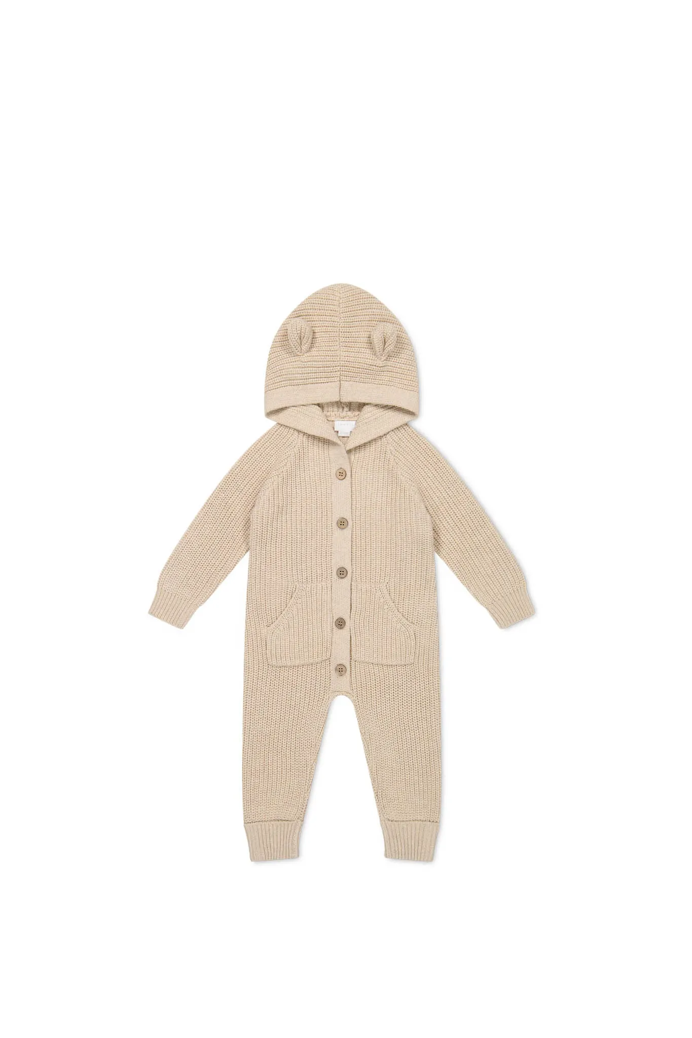 Bear Knit Onepiece - Oatmeal Marle Fleck