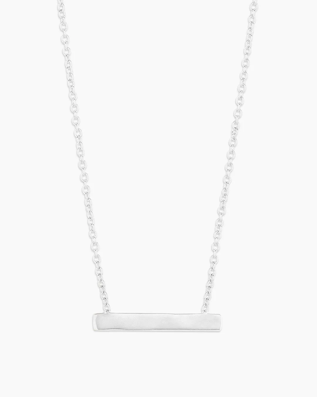 Bespoke Plate Necklace (silver)