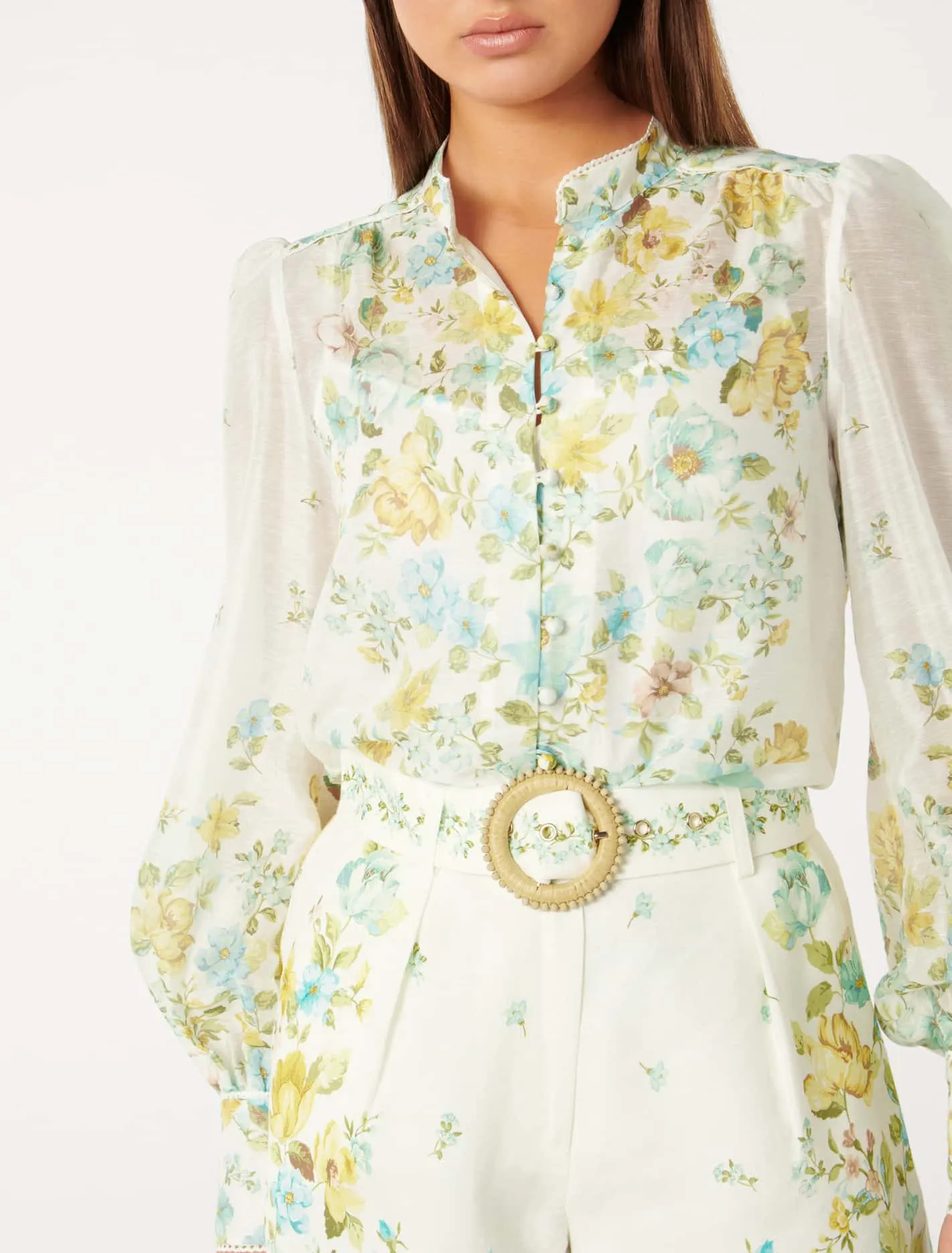 Bettina Floral Placement Blouse