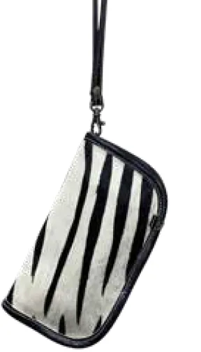 Black & White Crossbody Wallet