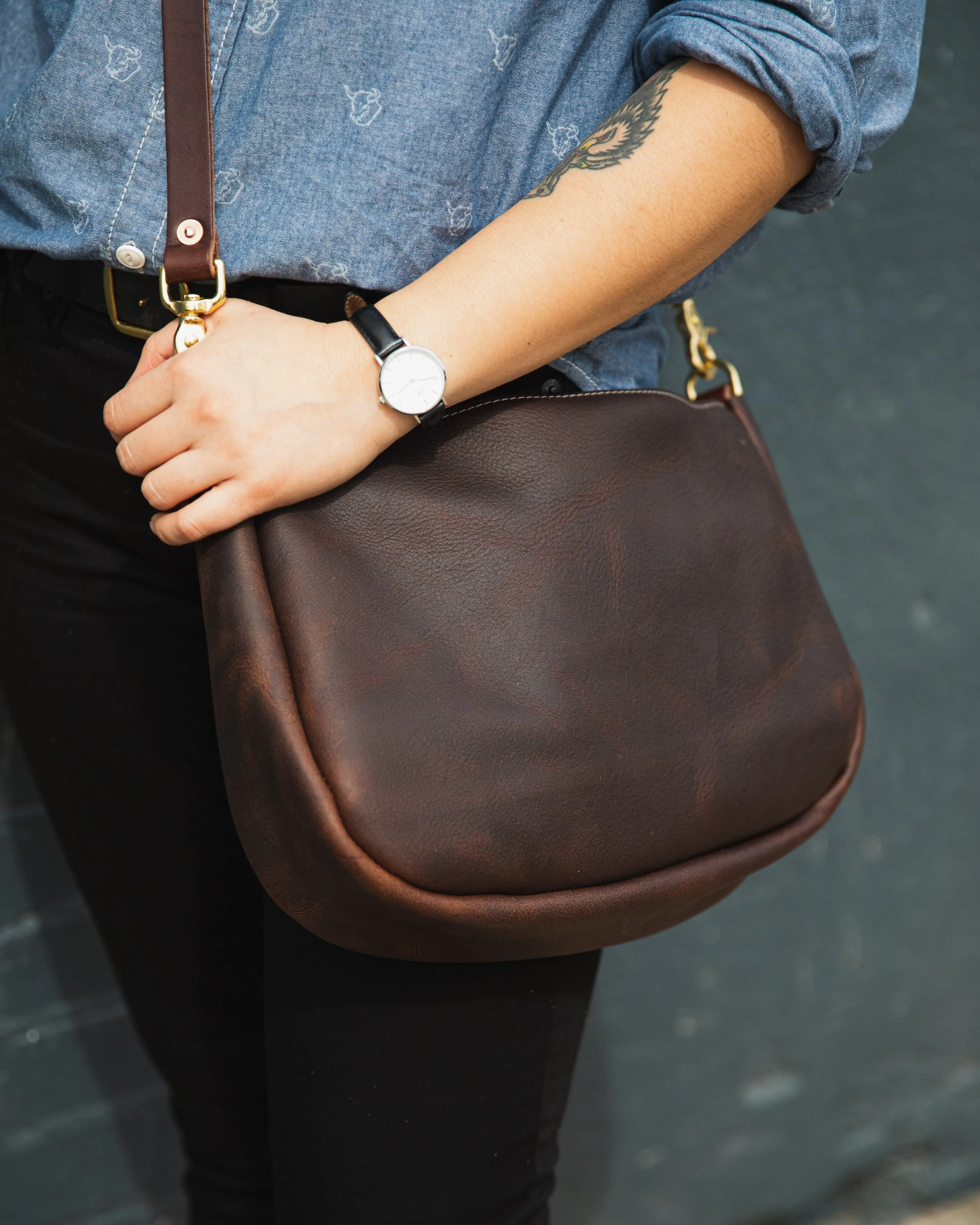 Brown Kodiak Crossbody Bag