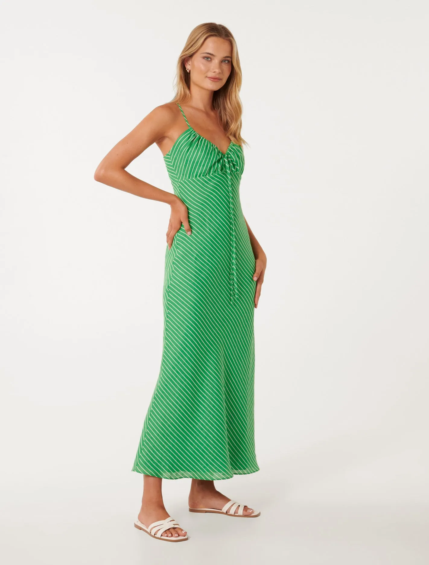 Cammie Tie Bust Midi Dress