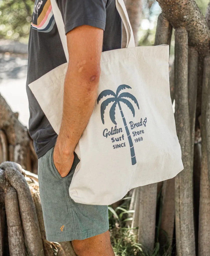 Canvas Beach Bag Palm Loco | Natural