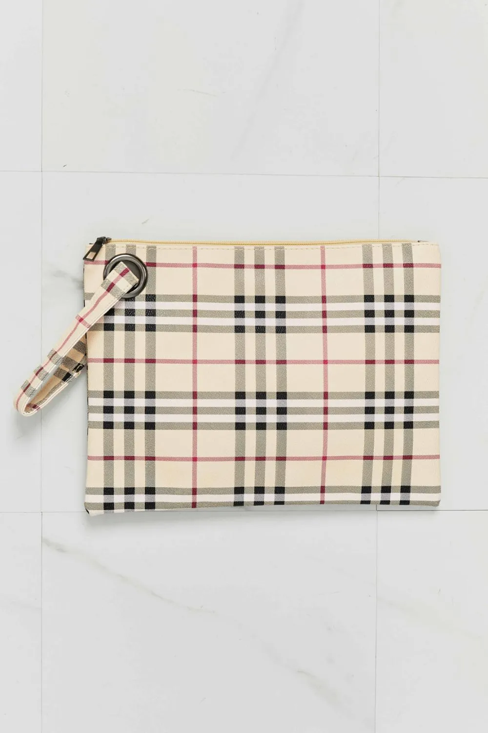 Carry Your Love Plaid Wristlet