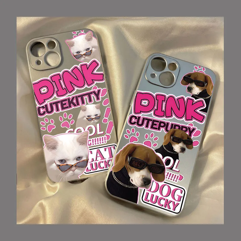 Cartoon Cat Dog Phone Case