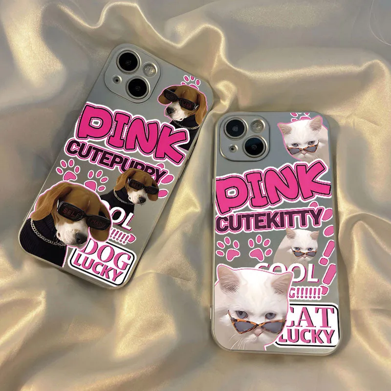 Cartoon Cat Dog Phone Case