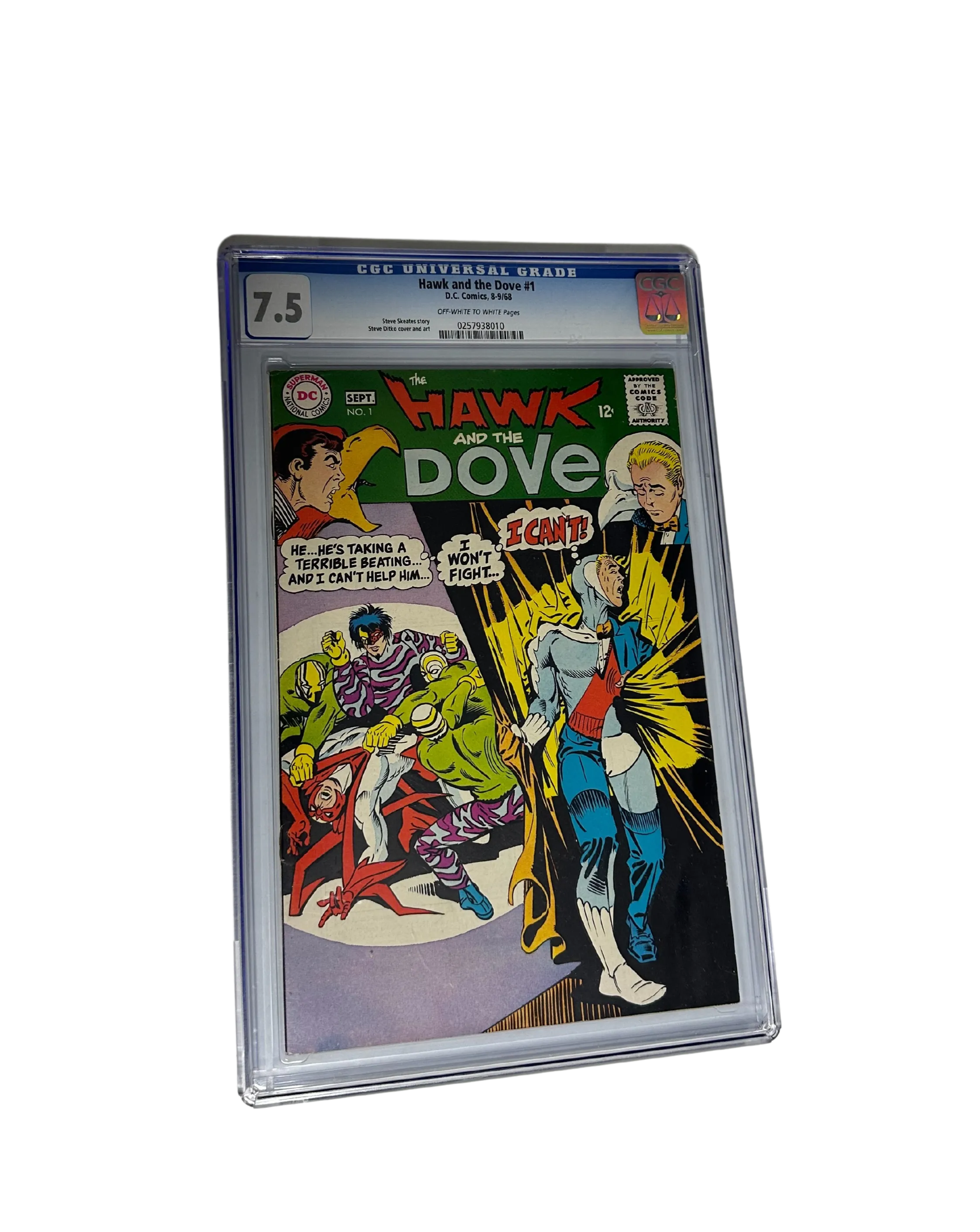 CGC Graded D.C. Comics The Hawk & The Dove Comic #1