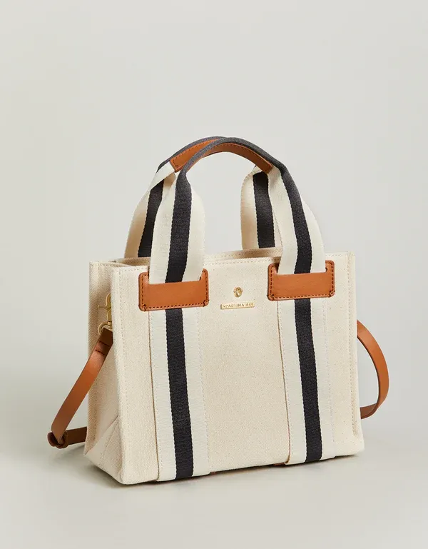 Charlie Crossbody Mini Tote in Oatmeal Spartina