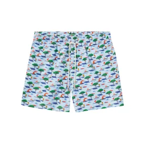 Classic Swim Shorts Glamping x Ana Popescu (Light Blue)