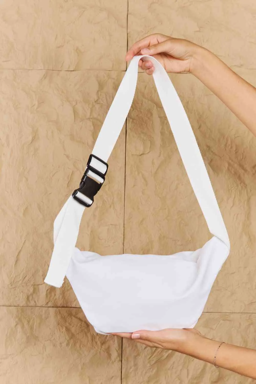 Clear Pocket Zip Up Fanny Handbag