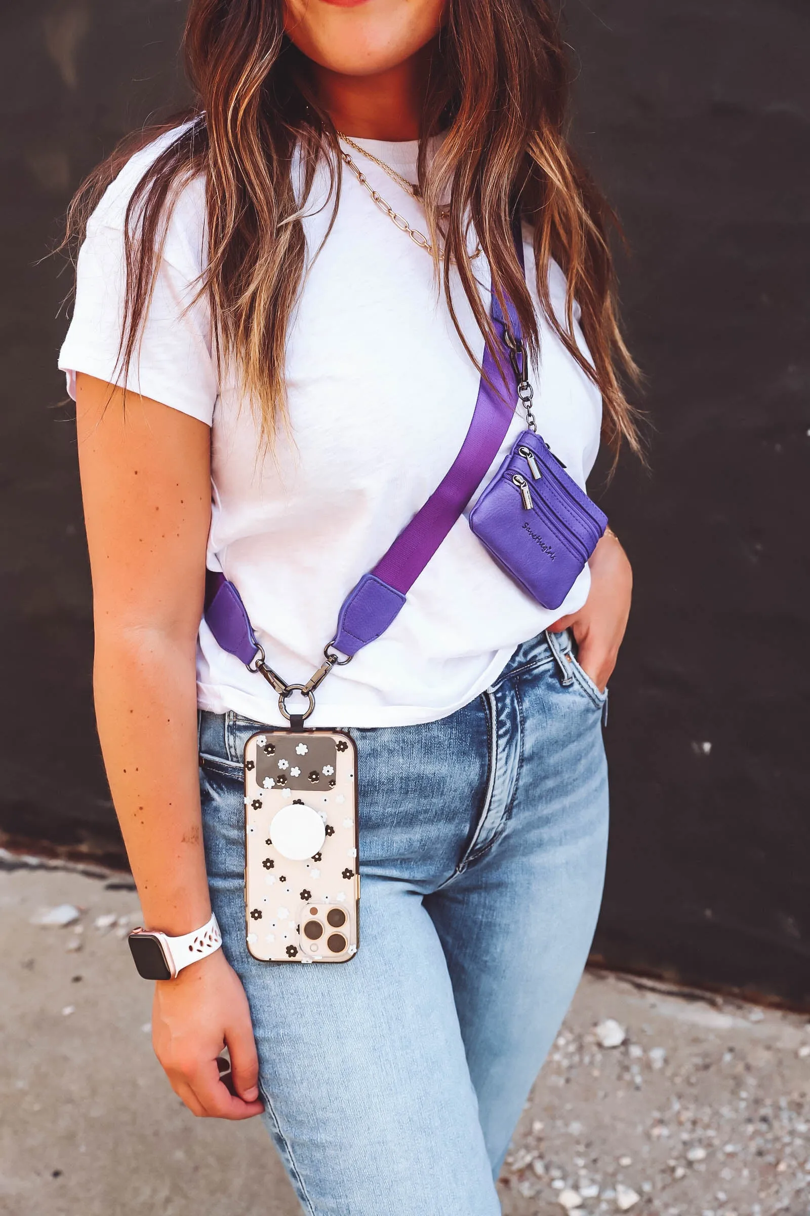 Clip & Go Strap & Pouch-Purple