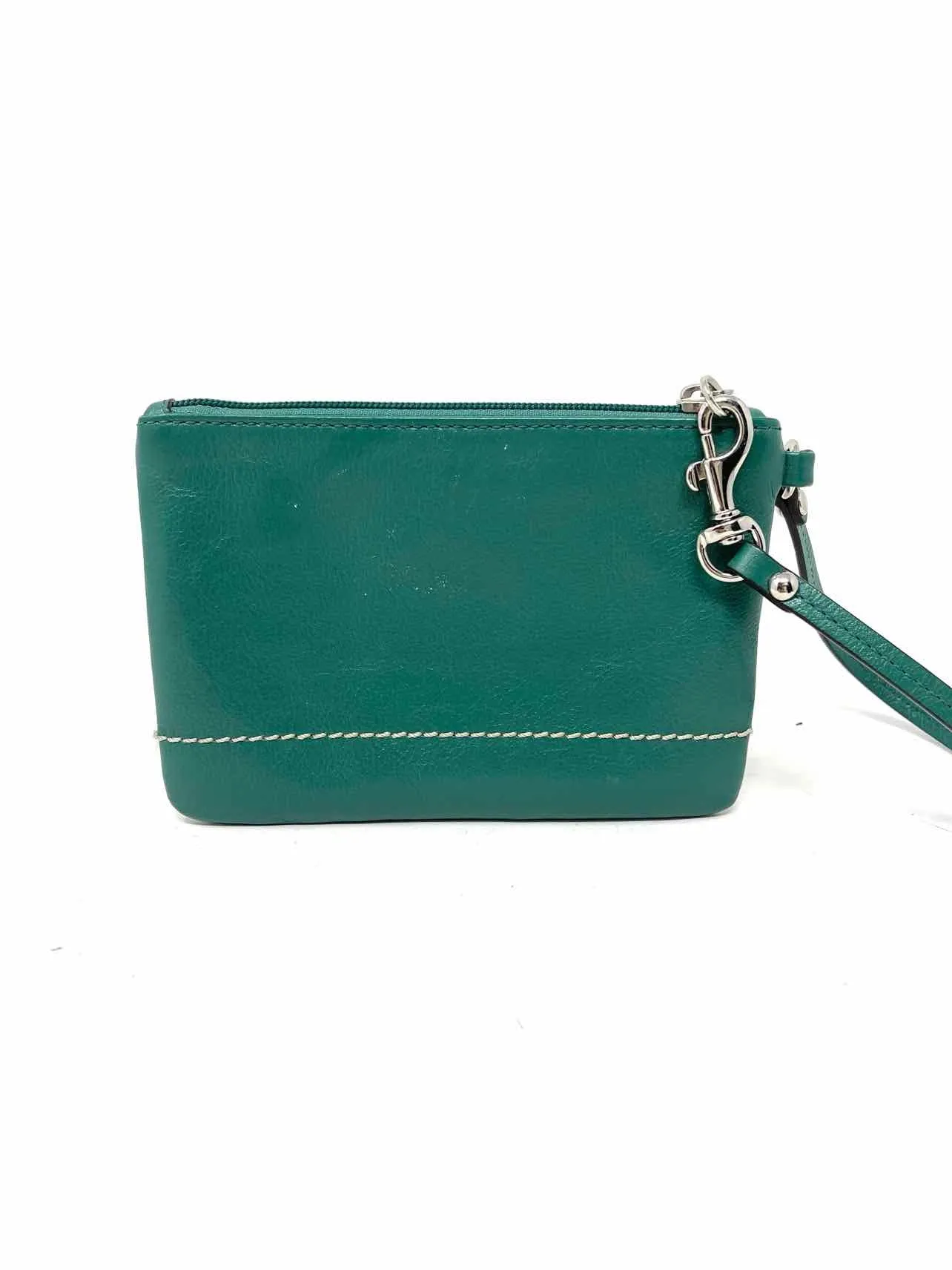 Coach Green Leather Designer Wristlet