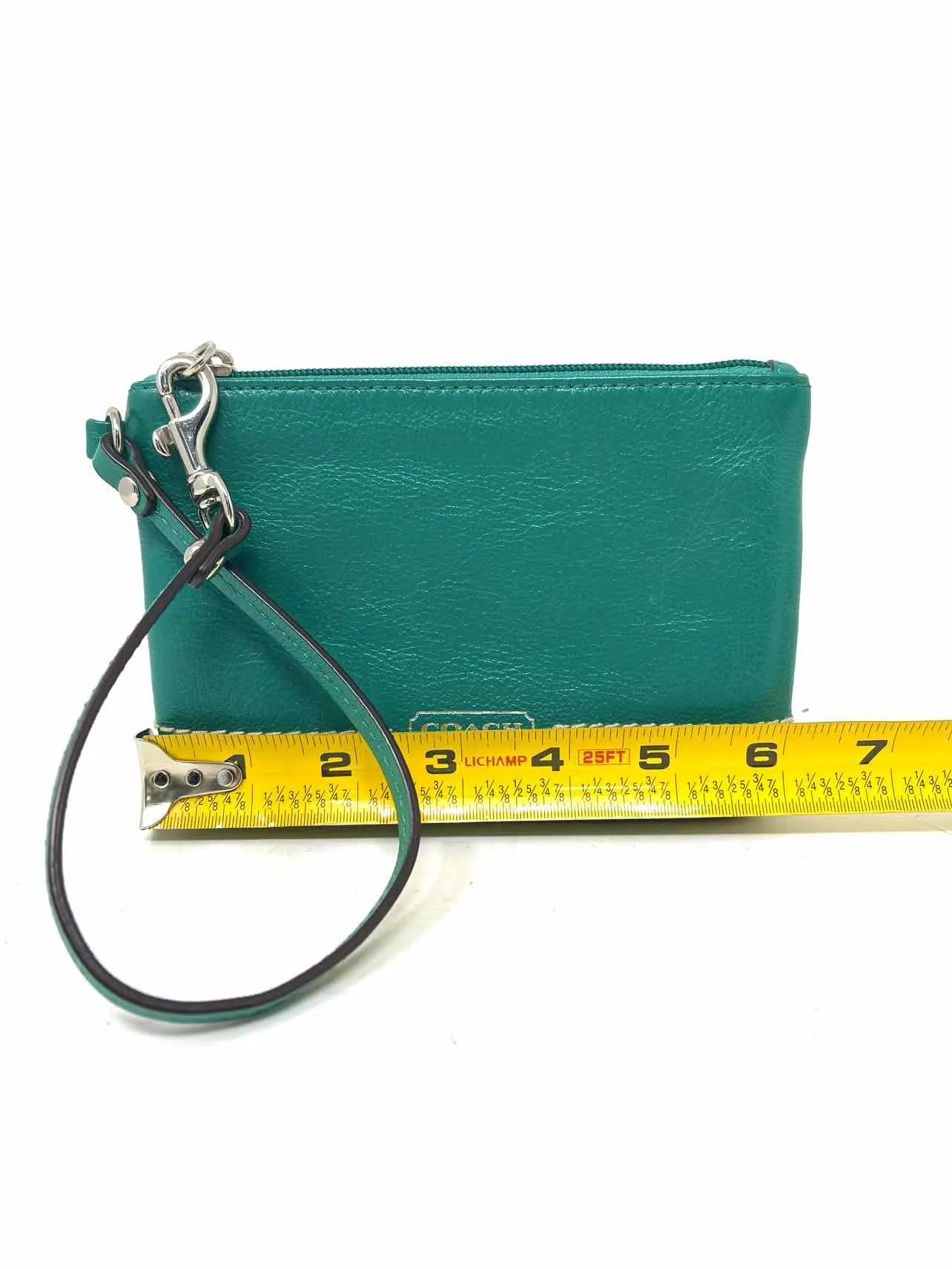 Coach Green Leather Designer Wristlet