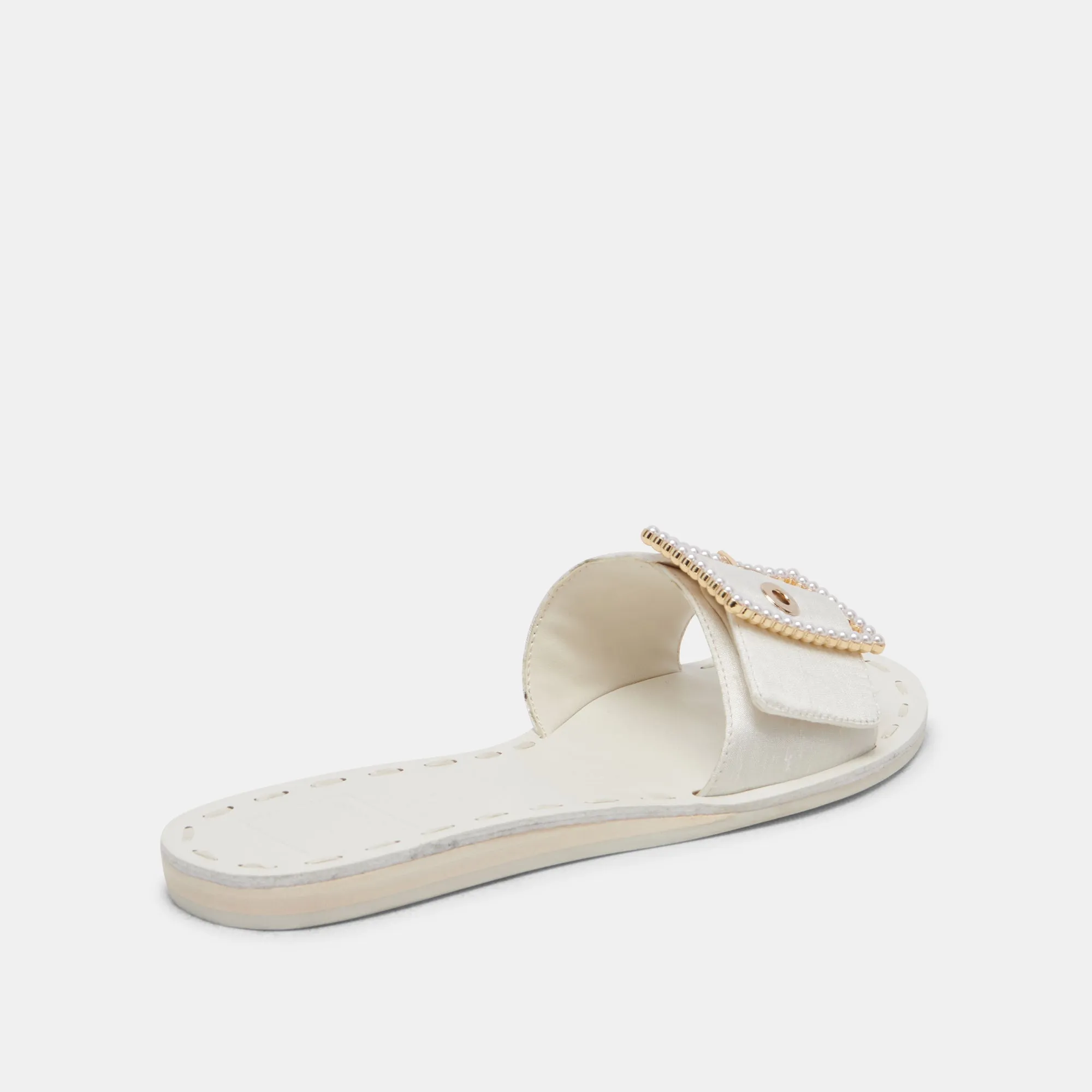 DASA PEARL SANDALS VANILLA SILK