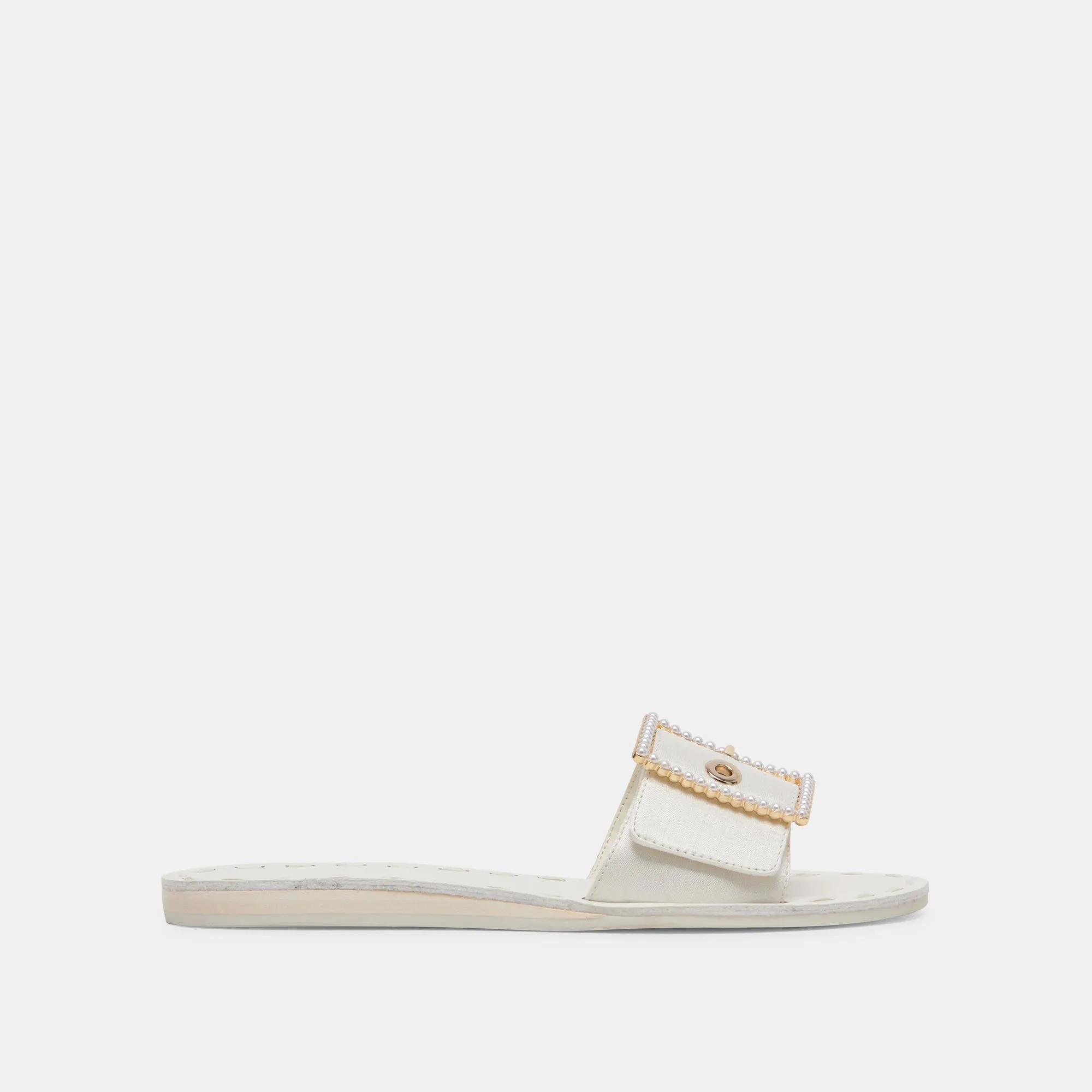 DASA PEARL SANDALS VANILLA SILK