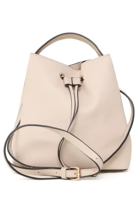 FAUX LEATHER BAG-APRICOT