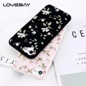 Flower Soft Cover Case For iPhone 8 mobile cover soft case